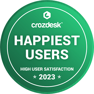 Crozdesk Happiest Users 2023